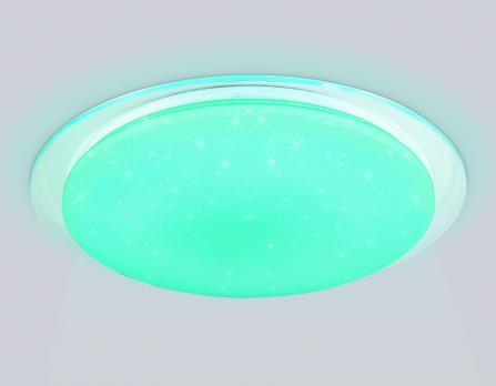 Светильник светодиодный RGB с пультом FZ770 WH белый IP20 42W 3000-6500K+RGB 450*55 (ПДУ ИК) Ambrella light