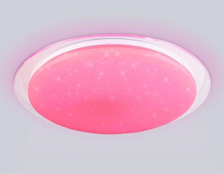 Светильник светодиодный RGB с пультом FZ770 WH белый IP20 42W 3000-6500K+RGB 450*55 (ПДУ ИК) Ambrella light