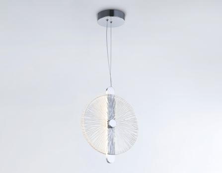 Светильник светодиодный подвесной LH31145 СH/CL хром/прозрачный 13W 3000K 280*60*350 Ambrella light