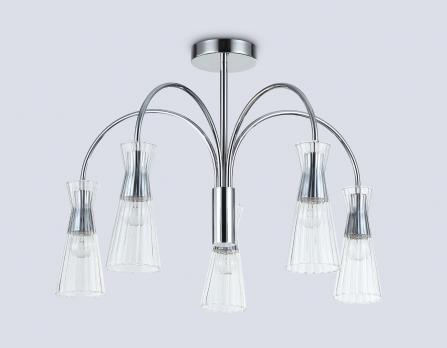 Светильник на штанге LH55651/5 СH/CL хром/прозрачный E14*5 max 40W D600*440 Ambrella light