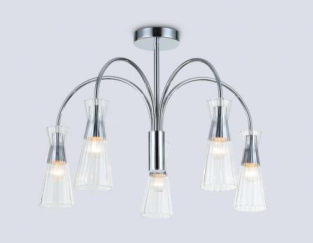 Светильник на штанге LH55651/5 СH/CL хром/прозрачный E14*5 max 40W D600*440 Ambrella light