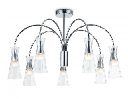 Светильник на штанге LH55653/7 СH/CL хром/прозрачный E14*7 max 40W D745*460 Ambrella light