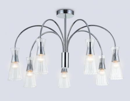 Светильник на штанге LH55653/7 СH/CL хром/прозрачный E14*7 max 40W D745*460 Ambrella light