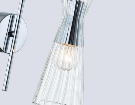 Светильник настенный LH55655 СH/CL хром/прозрачный E14 max 40W 220*90*300 Ambrella light