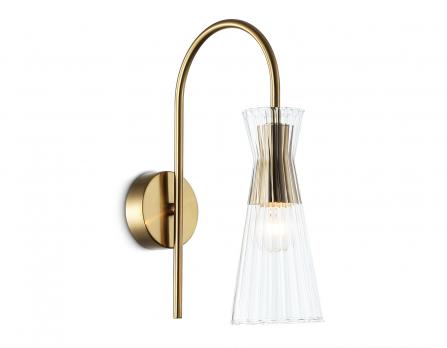 Светильник настенный LH55705 BS/CL латунь/прозрачный E14 max 40W 220*90*300 Ambrella light