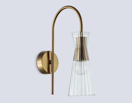 Светильник настенный LH55705 BS/CL латунь/прозрачный E14 max 40W 220*90*300 Ambrella light