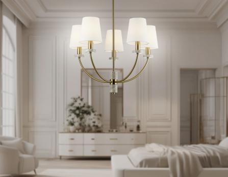 Светильник на штанге LH75351/5 SB/WH бронза/белый E14*5 max 40W D630*780 Ambrella light