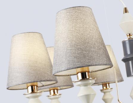 Светильник подвесной LH75403/8 GD/GR золото/серый E14*8 max 40W D815*1260 Ambrella light