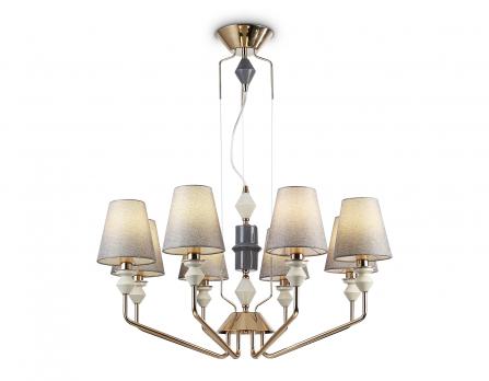 Светильник подвесной LH75403/8 GD/GR золото/серый E14*8 max 40W D815*1260 Ambrella light