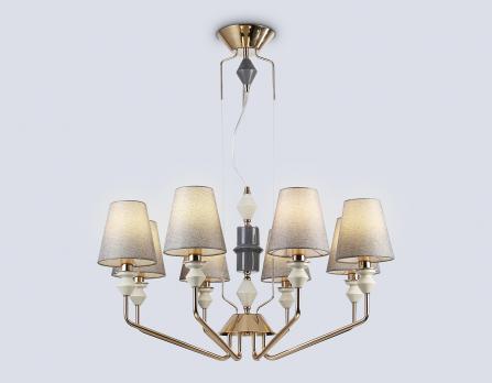Светильник подвесной LH75403/8 GD/GR золото/серый E14*8 max 40W D815*1260 Ambrella light
