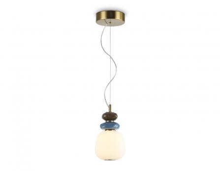 Светильник светодиодный подвесной LH53161 SB/WH бронза/белый 8W 3000K D140*1400 Ambrella light