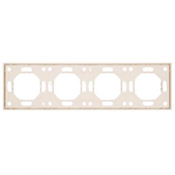 Рамка STEKKER, PFR00-5004-08 4-местная, серия Эмили, кашемир, soft touch