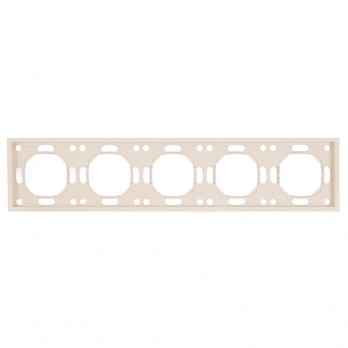 Рамка STEKKER, PFR00-5005-08 5-местная, серия Эмили, кашемир, soft touch