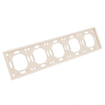 Рамка STEKKER, PFR00-5005-08 5-местная, серия Эмили, кашемир, soft touch