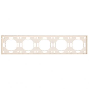 Рамка STEKKER, PFR00-5005-08 5-местная, серия Эмили, кашемир, soft touch