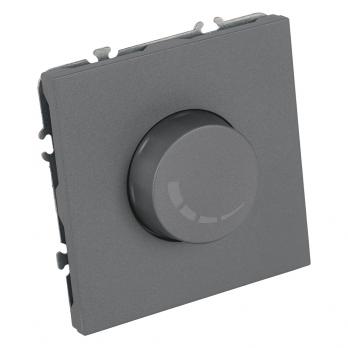 Выключатель диммирующий (механизм), STEKKER, 250В, 500W, серия Эмили, RSW10-5106-10, платиново-серый, soft touch