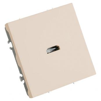 Розетка HDMI 2.0 Type A (механизм), STEKKER, серия Эмили, RST00-5118-08, кашемир, soft touch