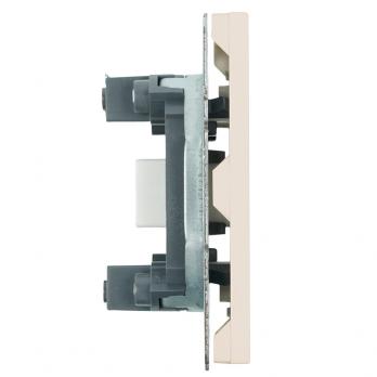 Розетка HDMI 2.0 Type A (механизм), STEKKER, серия Эмили, RST00-5118-08, кашемир, soft touch