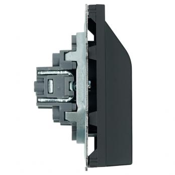 Кабельный вывод ( механизм), Stekker, серия Эмили, черный уголь, soft-touch, RST00-5119-01