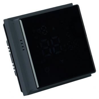 Терморегулятор Wi-Fi (механизм), STEKKER, 250В, 3500Вт, серия Эмили, RSW00-5119-05, черный уголь, soft touch