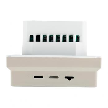 Терморегулятор Wi-Fi (механизм), STEKKER, 250В, 3500Вт, серия Эмили, RSW00-5119-08, кашемир, soft touch