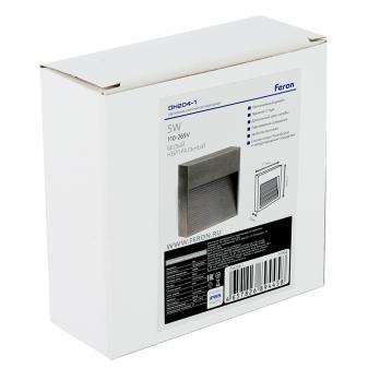 Светодиодный светильник Feron DH204-1 накладной 5W 4000K, IP65, черный