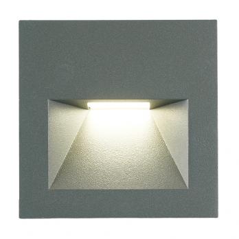 Светодиодный светильник Feron LN013-1 встраиваемый 3W 4000K, IP65, серый