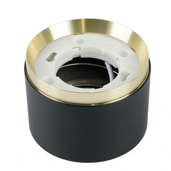 Светильник потолочный Feron Barrel DUET HL459 12W, 230V,GX53, черный + золото IP20
