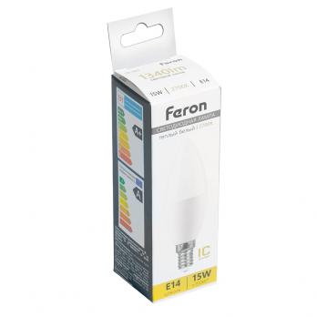 Лампа светодиодная Feron LB-980 Свеча E14 15W 175-265V 2700K