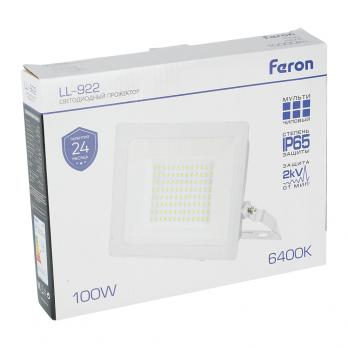Светодиодный прожектор Feron LL-922 IP65 100W 6400K