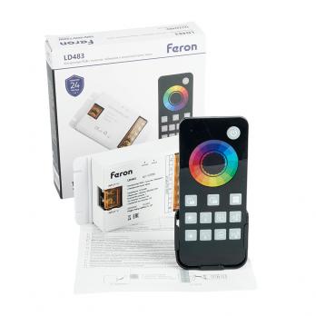 LD483 Контроллер RGB с пультом, таймером и визуализатором звука, 12-24-48V
