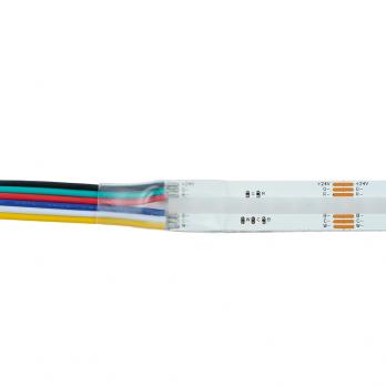 Лента светодиодная COB RGBW-MIX 5 в 1 840SMD 22Вт/м 24V 5000*12*1.8 мм RGB+2300К+6500K, IP20, LS538 FERON