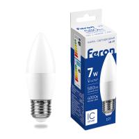 Лампа светодиодная Feron LB-97 Свеча E27 7W 4000K