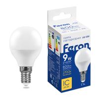 Лампа светодиодная Feron LB-550 Шарик E14 9W 2700K