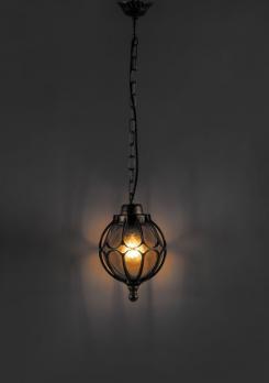 Светильник садово-парковый Feron PL3705  круглый на цепочке 60W 230V E27, черное золото