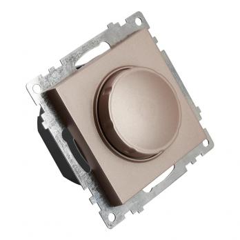 Выключатель диммирующий TRIAC(механизм), STEKKER GLS10-7106-02, 250V, 500W, серия Катрин, шампань