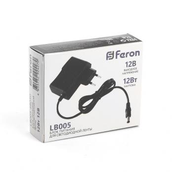 Трансформатор электронный для светодиодной ленты 12W 12V (драйвер), LB005