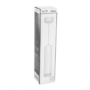 Светильник потолочный Feron ML1708 на подвесе  MR16 35W 230V, белый 55*200