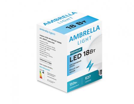 Светодиодная лампа A120 201177 LED A120-PR 18W E27 4200K (200W) Ambrella light