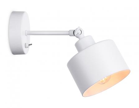 Накладной спот с выключателем в стиле лофт TR8135 WH белый E27 max 40W D120*290 Ambrella light