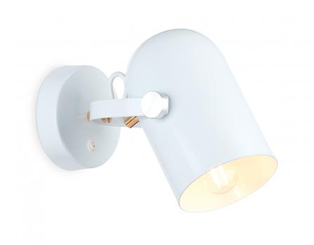 Накладной спот с выключателем в стиле лофт TR8202 WH белый E27 max 40W D117*280 Ambrella light