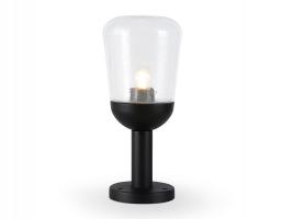 Светильник уличный ландшафтный ST2085 BK/CL черный/прозрачный IP54 E27 max 40W D150*350 Ambrella light