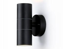 Светильник уличный настенный архитектурный ST3707/2 BK черный IP54 GU10/2 max 35W 160*60*95 Ambrella light