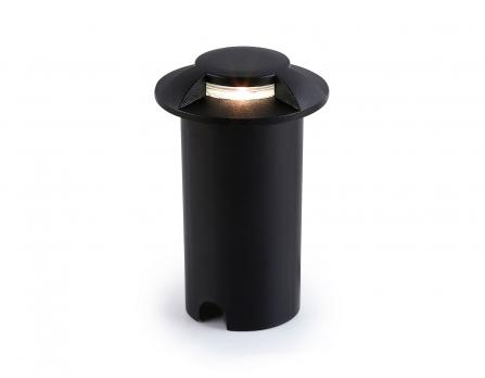 Светильник светодиодный уличный в грунт ST6525 BK черный IP67 LED 4200K 1W D60*93 Ambrella light