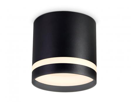 Накладной точечный светильник GX53 с акрилом TN5373 BK черный GX53 D82*80 Ambrella light