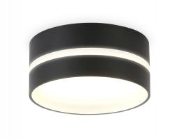 Светильник накладной TN5389 SBK/FR черный песок/белый матовый GX53 IP44 D85*41 Ambrella light