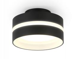 Светильник накладной TN5421 SBK/FR черный песок/белый матовый GX53 IP20 D95*60 Ambrella light