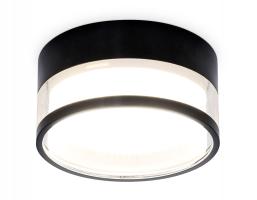 Светильник накладной TN5506 SBK/CL черный песок/прозрачный GX53 D85*43 Ambrella light