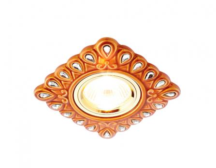 Светильник встраиваемый D5550 SB/CL бронза прозрачный керамика Ambrella light