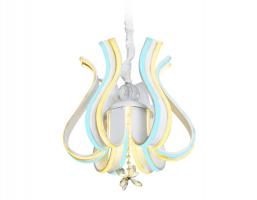Светодиодная люстра с пультом FL112/6 WH белый 156W 460*460*400 (ПДУ РАДИО 2.4) Ambrella light